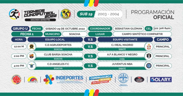 Primer Partido Torneo Cundifutbol